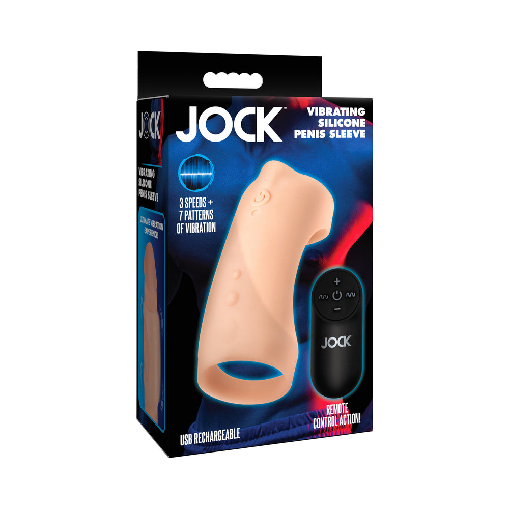 JOCK Vibrating Silicone Penis Sleeve