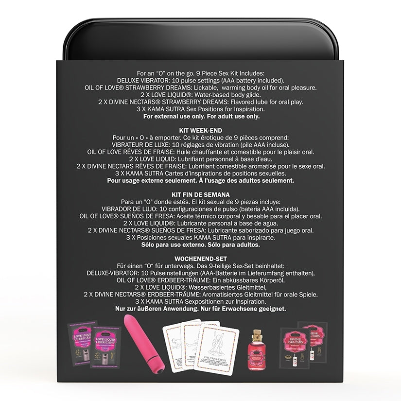 Kama Sutra Vibe Weekender Kit-Strawberry Dreams