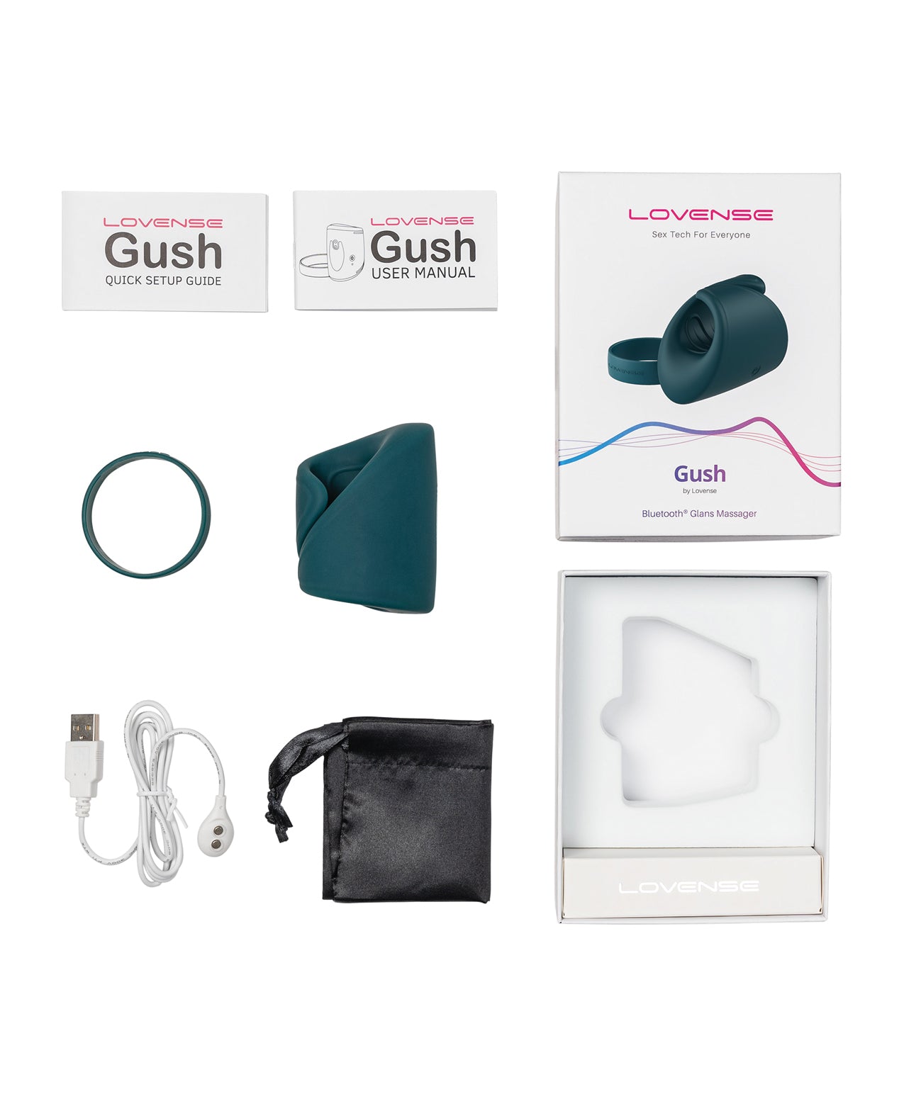 Lovense Gush Handsfree Masturbator - Teal