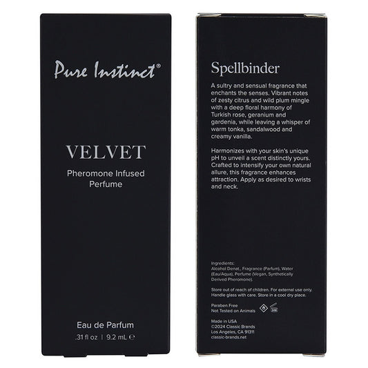 Pure Instinct Signature Collection Pheromone Perfume-Velvet 9.2ml