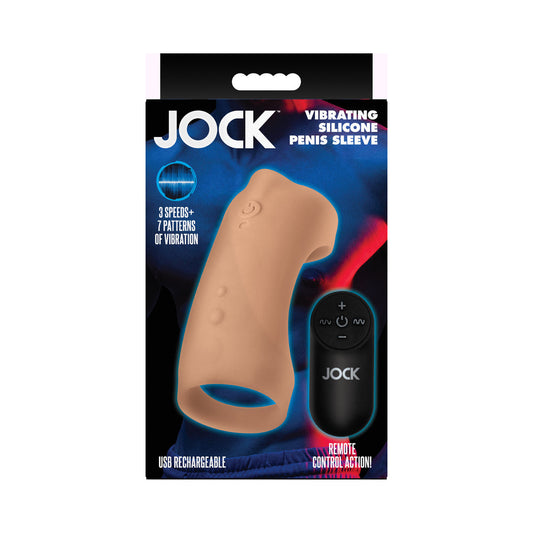 JOCK Vibrating Silicone Penis Sleeve